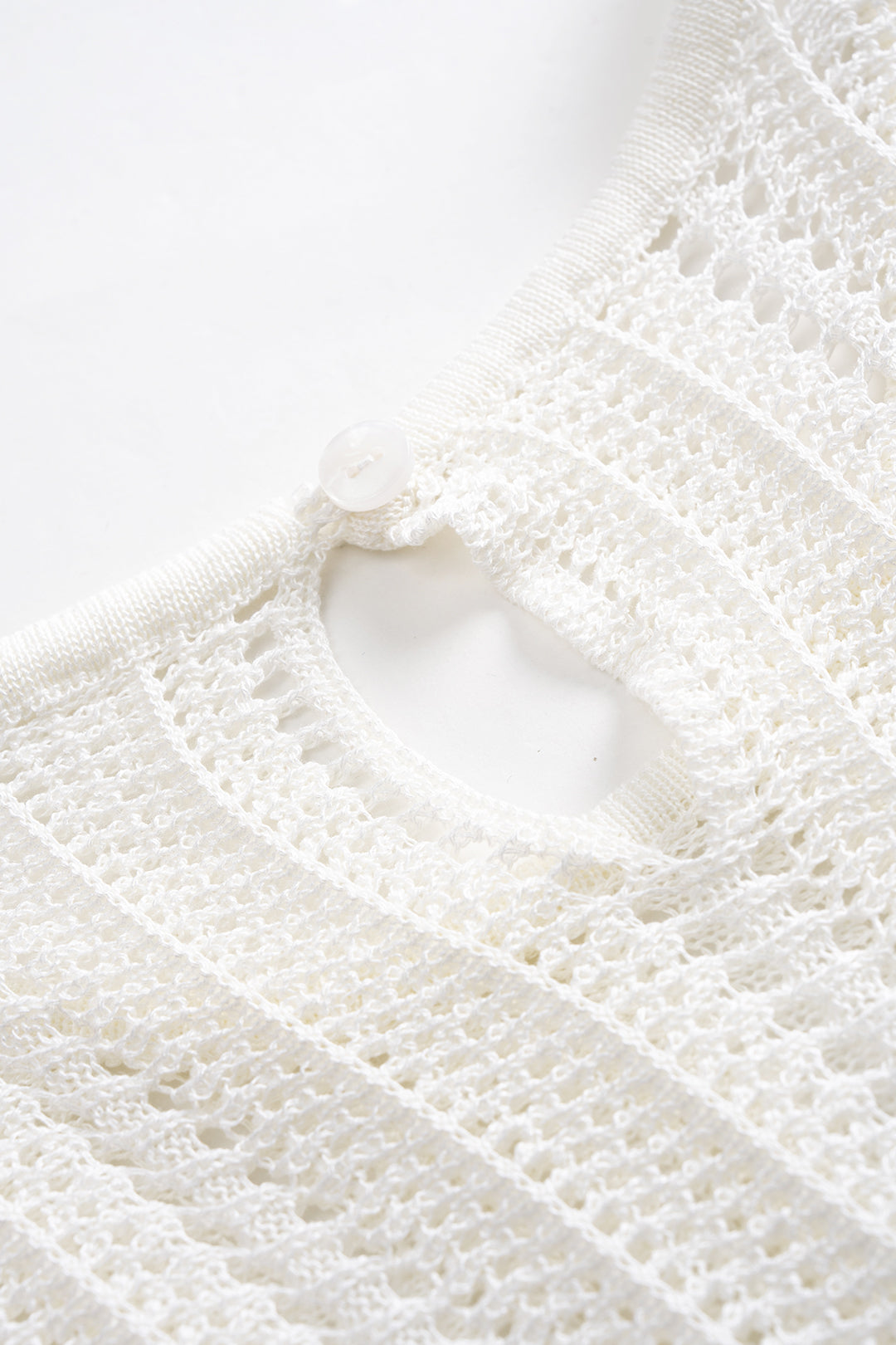 ELENA | CROCHET BELTED MAXI DRESS WHITE