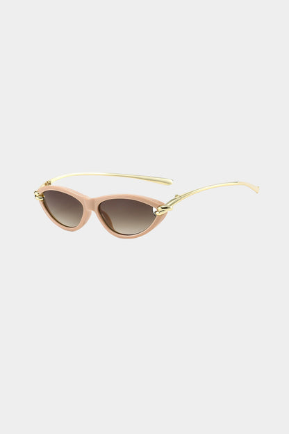 LUMIÈRE | CAT EYE SUNGLASSES LIGHT MAUVE ONE SIZE