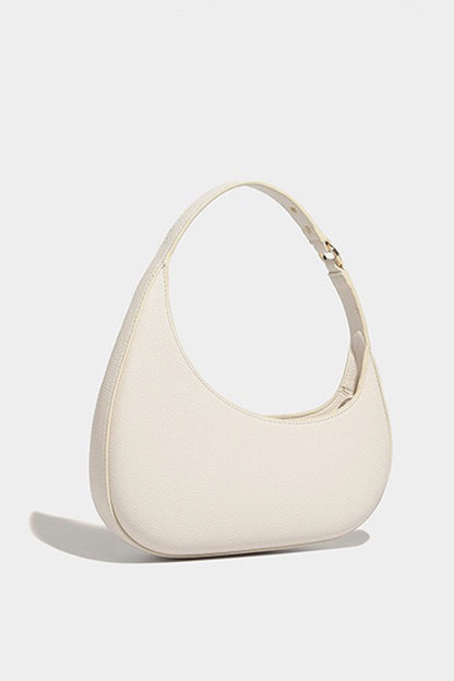 Irregular Crescent Shape Shoulder Bag WHITE ONE SIZE