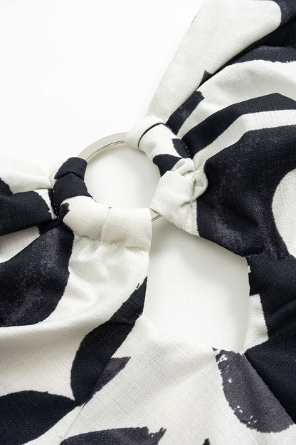 CATALINA | ABSTRACT PRINT MIDI DRESS