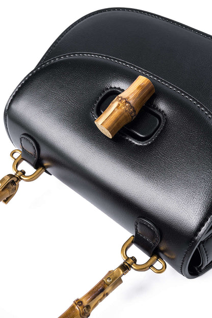 Bamboo Design Cross-Body Bag BLACK ONE SIZE
