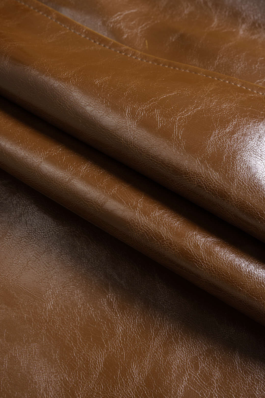 LYANA | FAUX LEATHER SHORTS BROWN