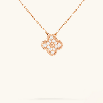 STELLA PAVÉ CLOVER NECKLACE