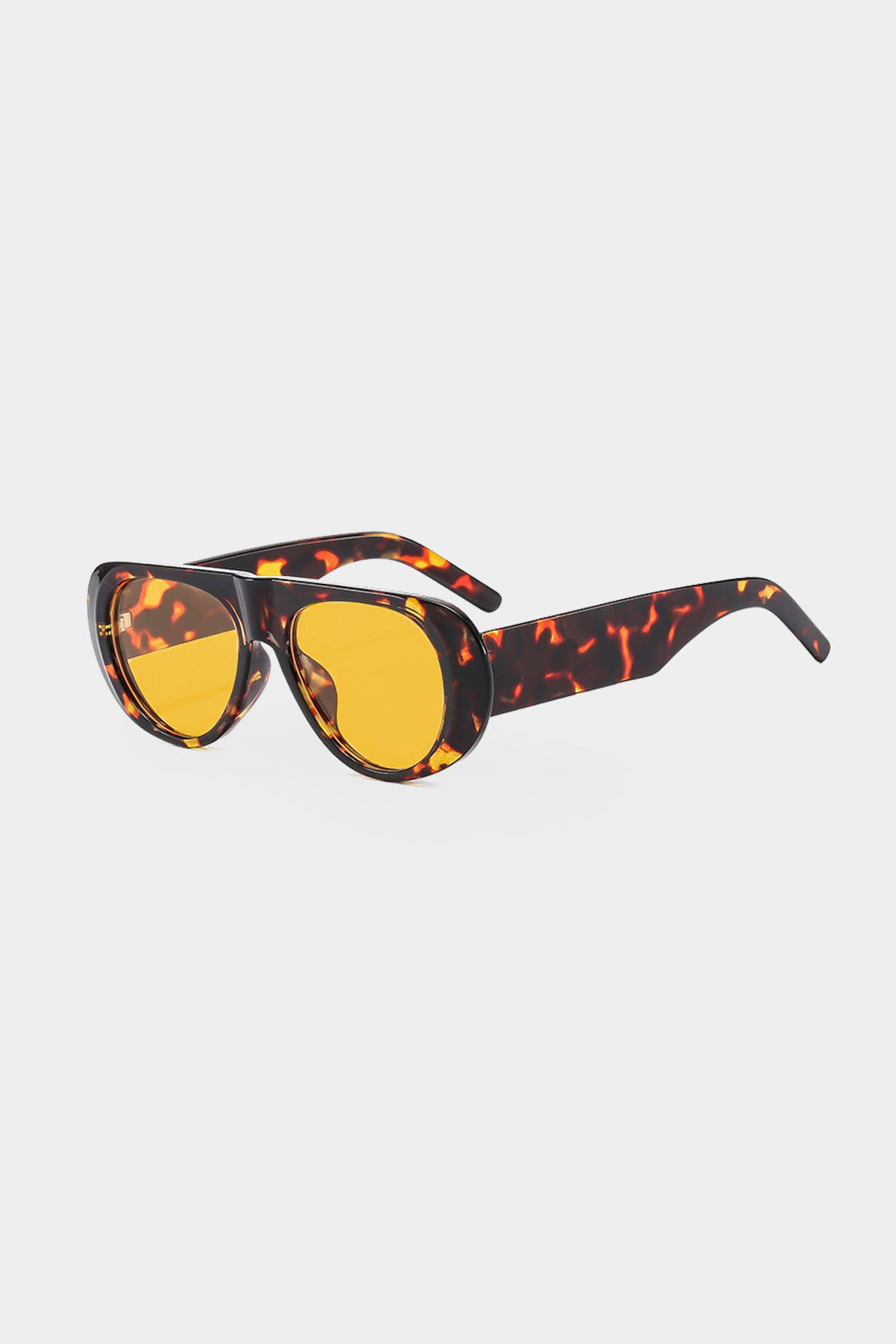 Oval Frame Sunglasses COFFEE ONE SIZE