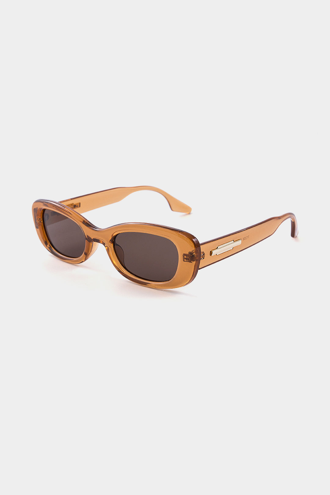 HONEY | RECTANGULAR SUNGLASSES BROWN ONE SIZE