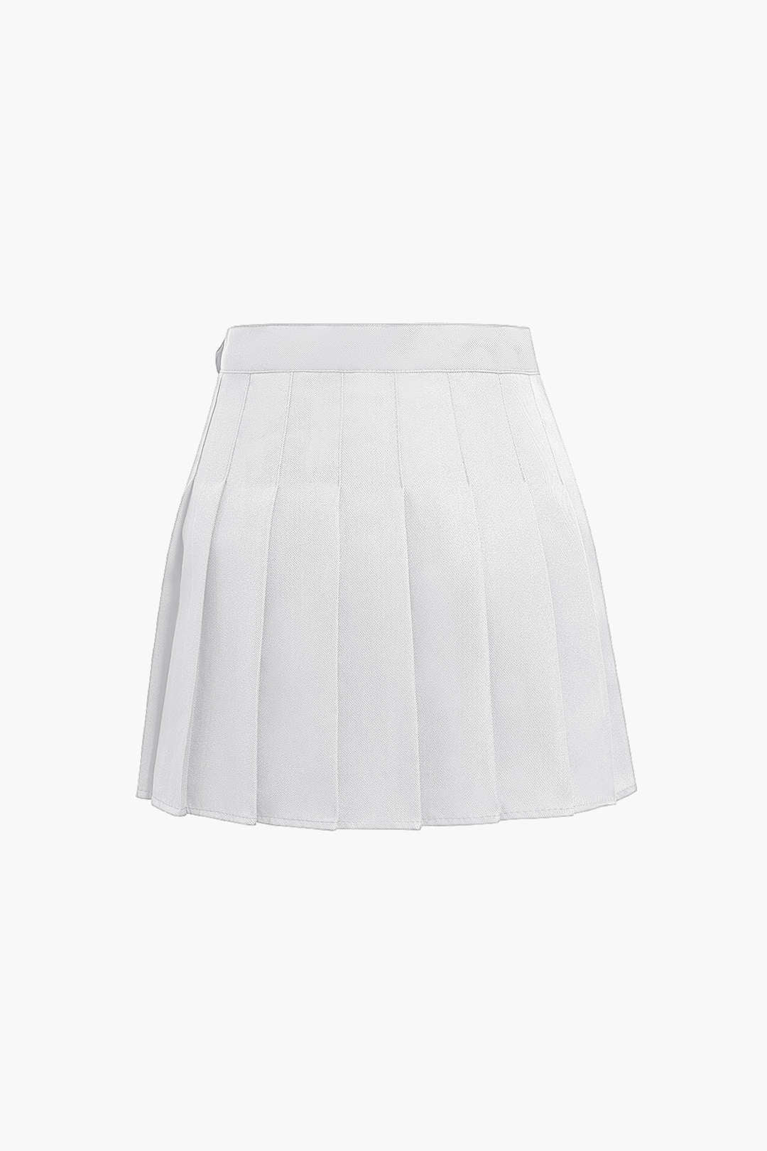 ARIA | PLEATED MINI SKIRT WHITE