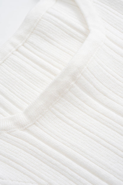 NATALIA | WHITE KNIT MAXI DRESS WHITE