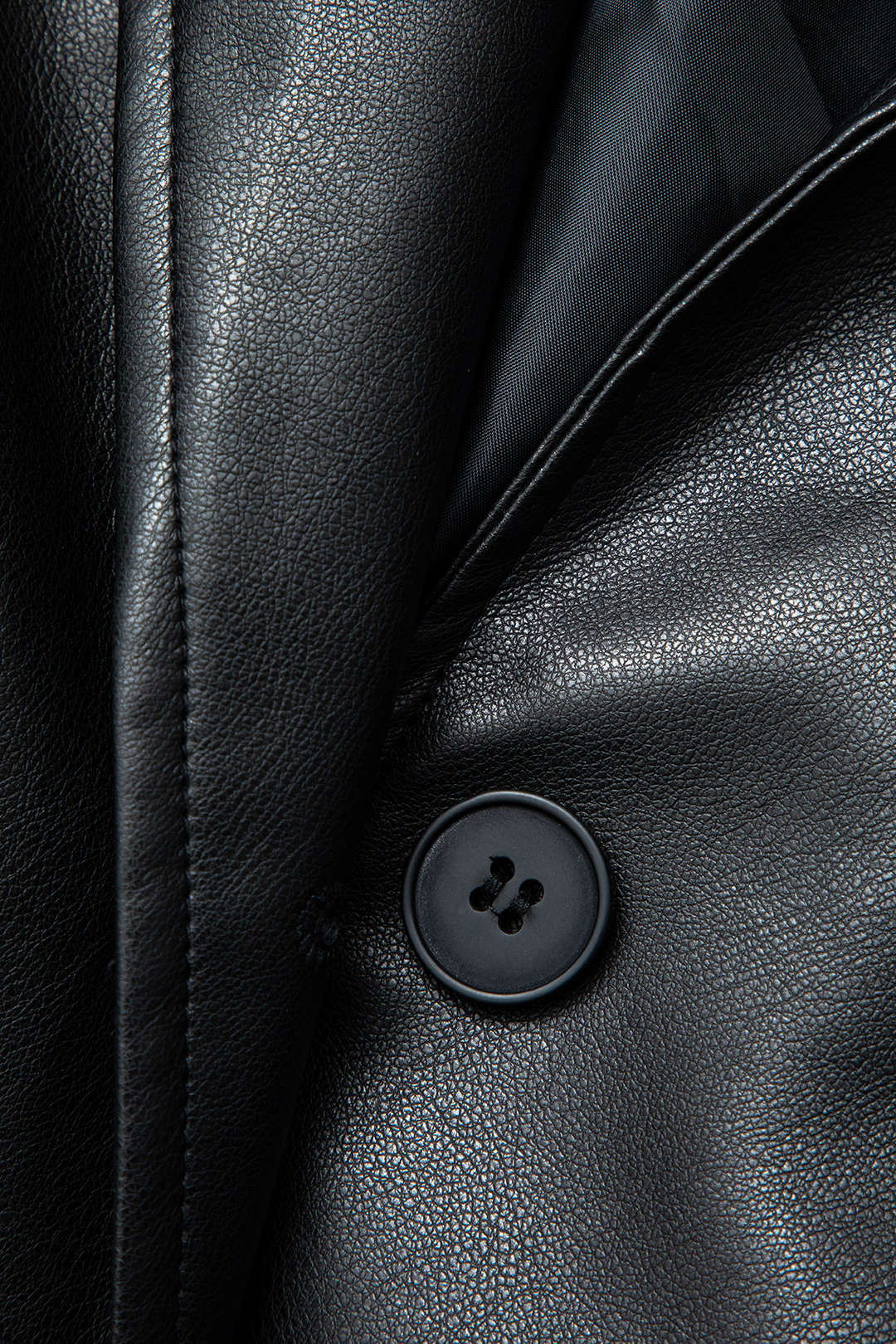 RAVEN | VEGAN LEATHER TRENCH COAT BLACK