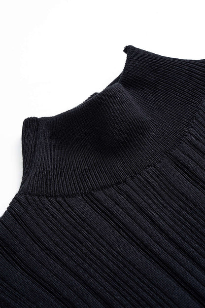 NOCTIS | RIBBED TURTLENECK MIDI DRESS
