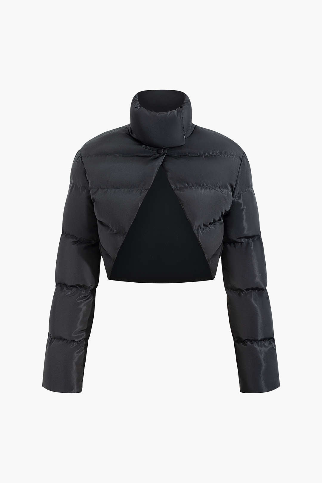 KORIN | CROPPED PUFFER JACKET BLACK