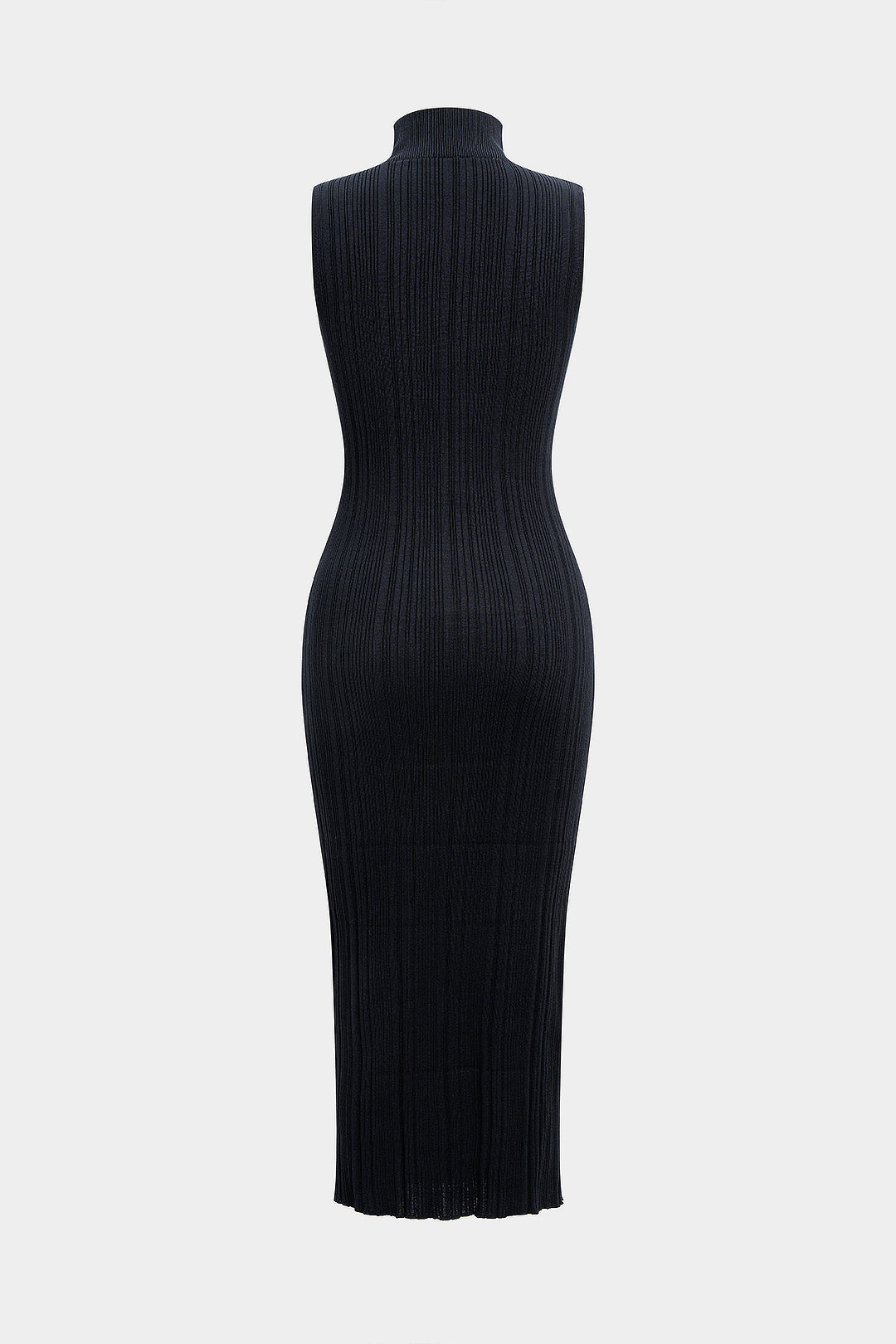 NOCTIS | RIBBED TURTLENECK MIDI DRESS