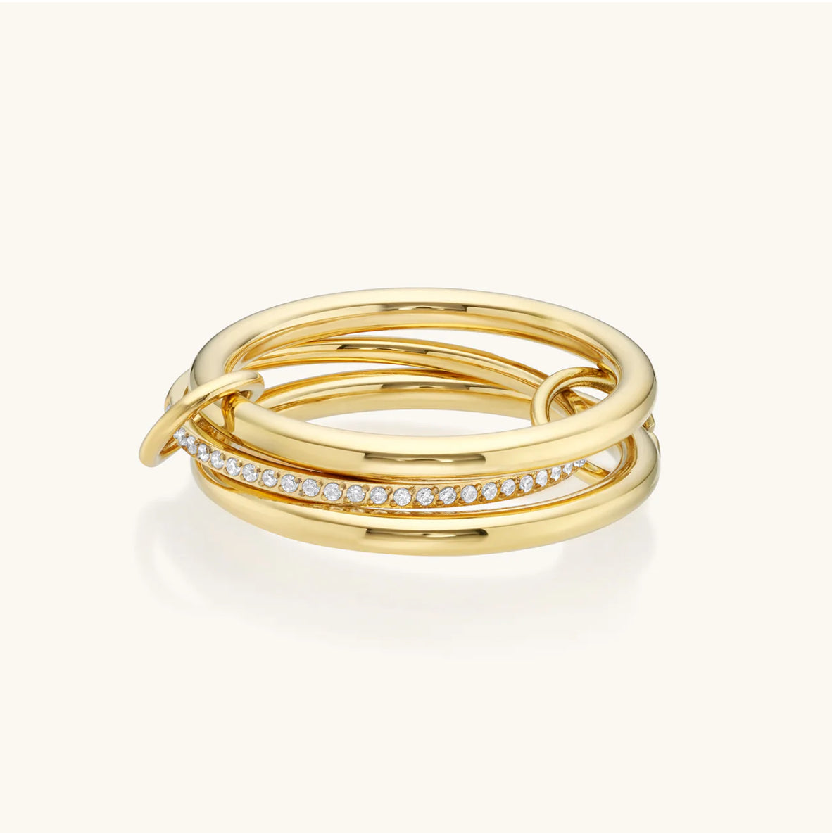 LUMINA INTERLOCK RING Gold
