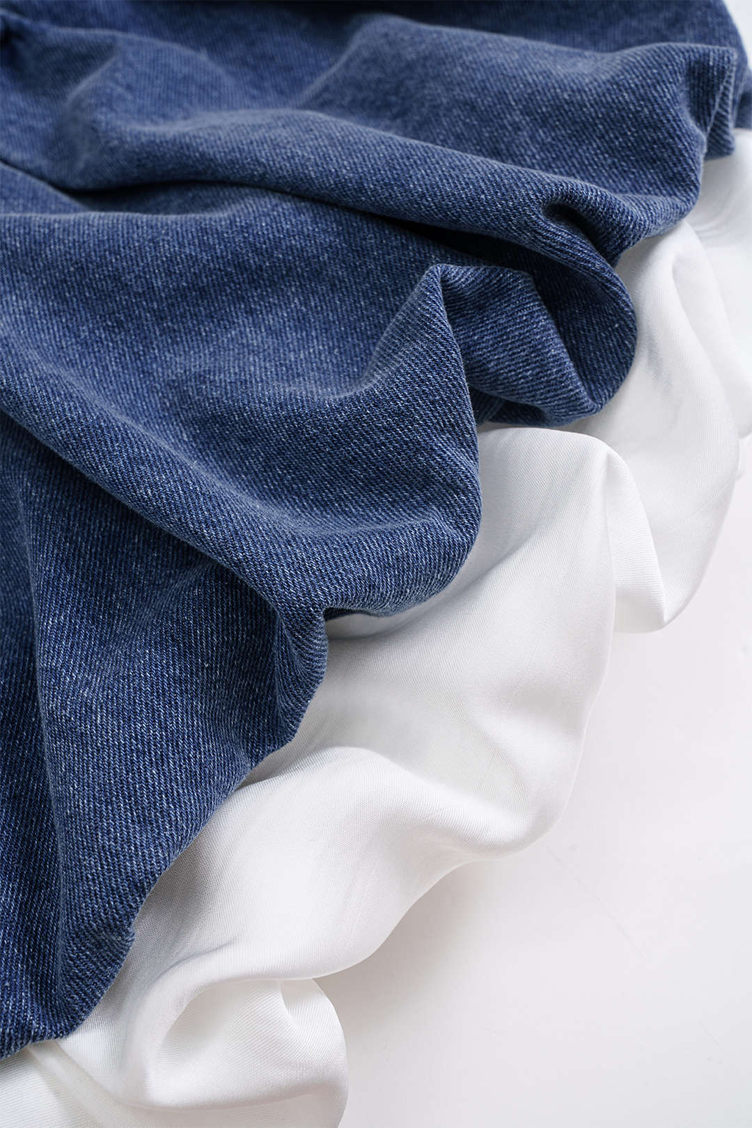 DALIA | LAYERED DENIM BUBBLE SKIRT