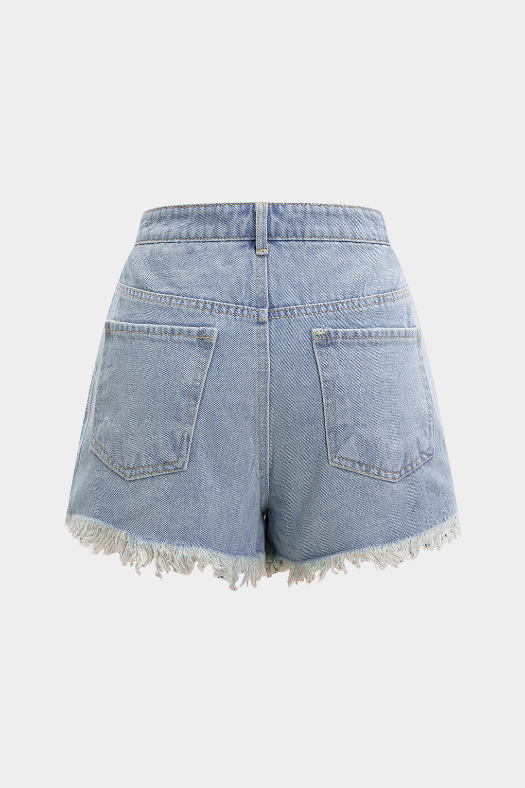 LEONIE | RHINESTONE DENIM SHORTS