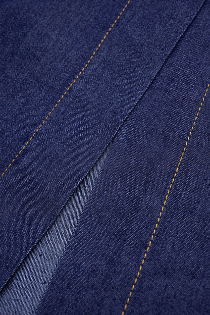 SERAPHINE | DENIM CORSET MIDI DRESS