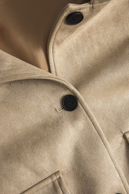 SOLENE | SUEDE CROPPED JACKET