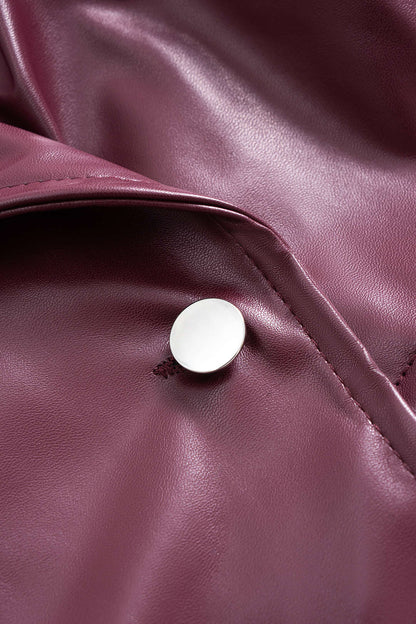 NOIR | CROPPED FAUX LEATHER JACKET