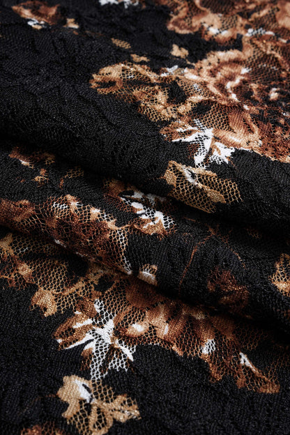 HEIDY | FLORAL BODICE DRAPE DRESS