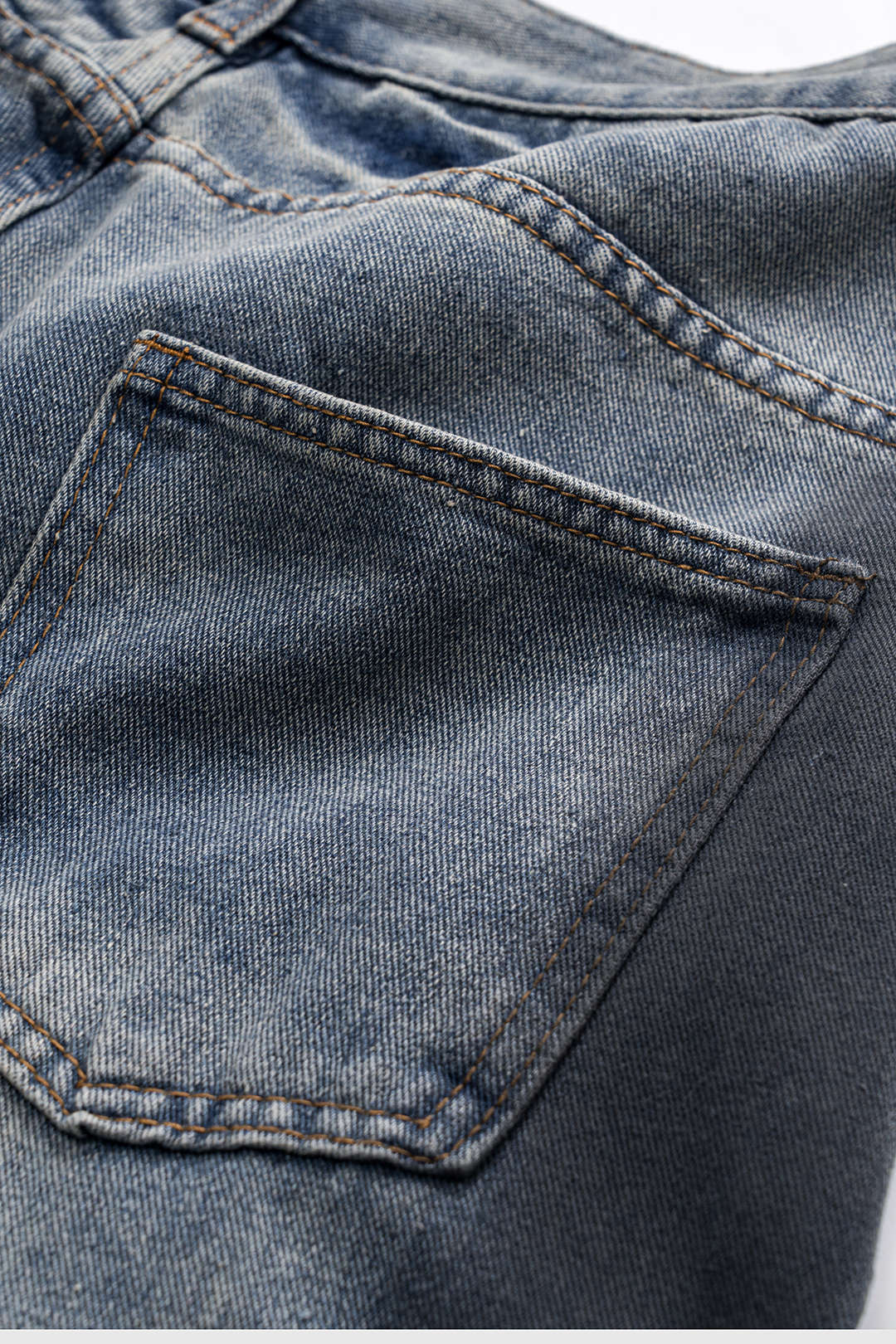 RAVEN | DISTRESSED WIDE LEG JEANS BLUE