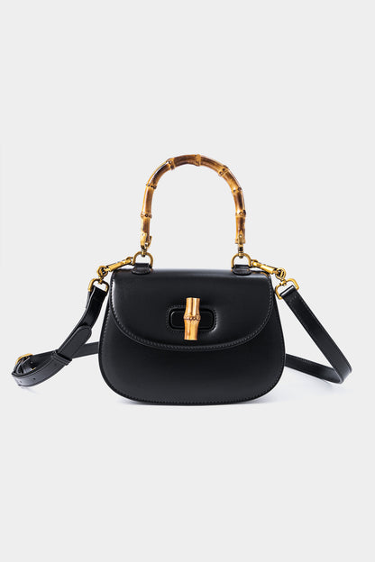 Bamboo Design Cross-Body Bag BLACK ONE SIZE