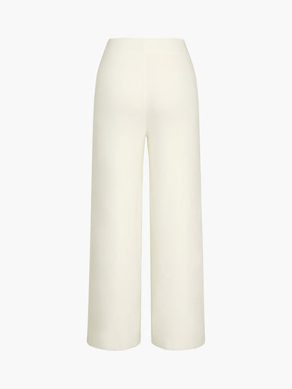 MILANO | KNIT DRAWSTRING PANTS WHITE