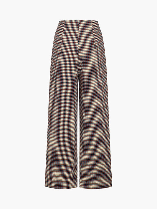 TORINO | CHECKED WIDE LEG PANTS MULTICOLOR