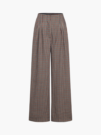 TORINO | CHECKED WIDE LEG PANTS MULTICOLOR