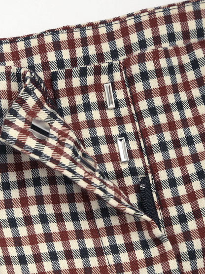 TORINO | CHECKED WIDE LEG PANTS MULTICOLOR