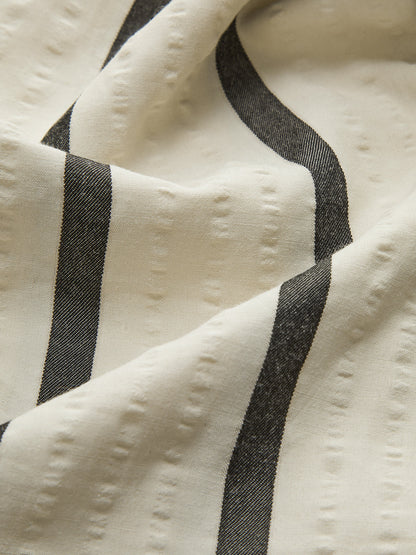 CAPRI | STRIPED DRAWSTRING PANTS BEIGE