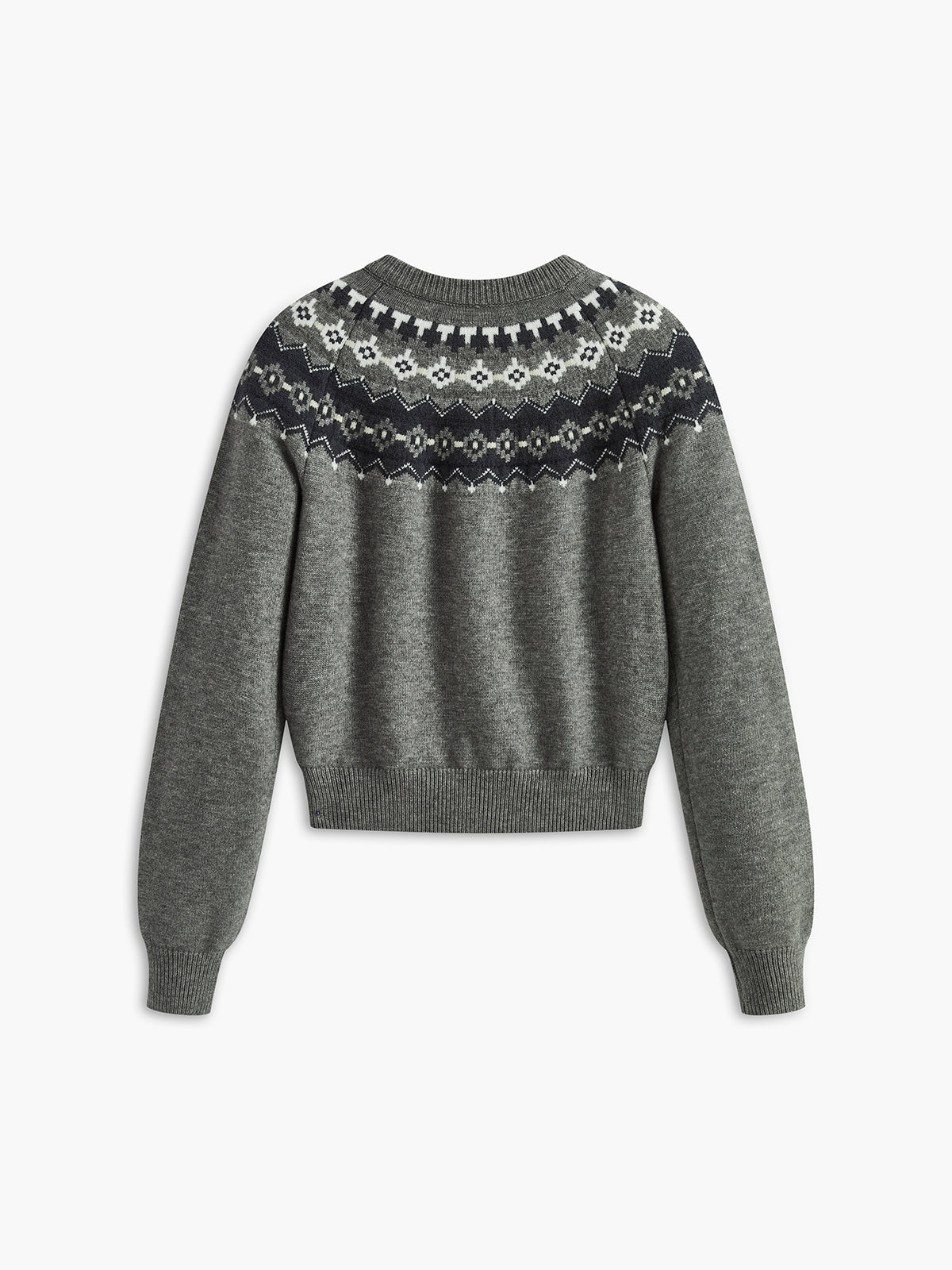 AURORA | FAIR ISLE YOKE CARDIGAN