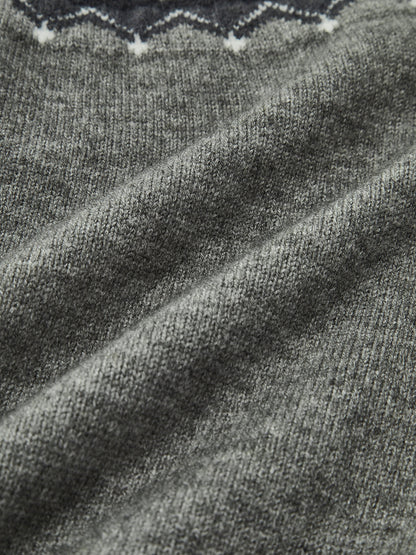 AURORA | FAIR ISLE YOKE CARDIGAN