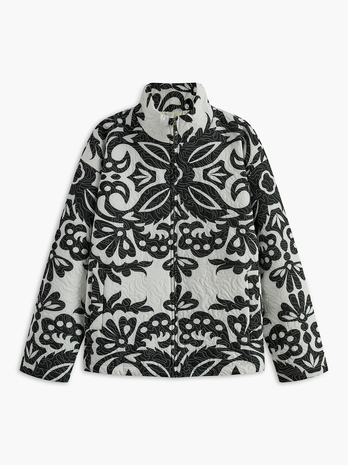 OPHELIA | BAROQUE QUILTED JACKET BLACK
