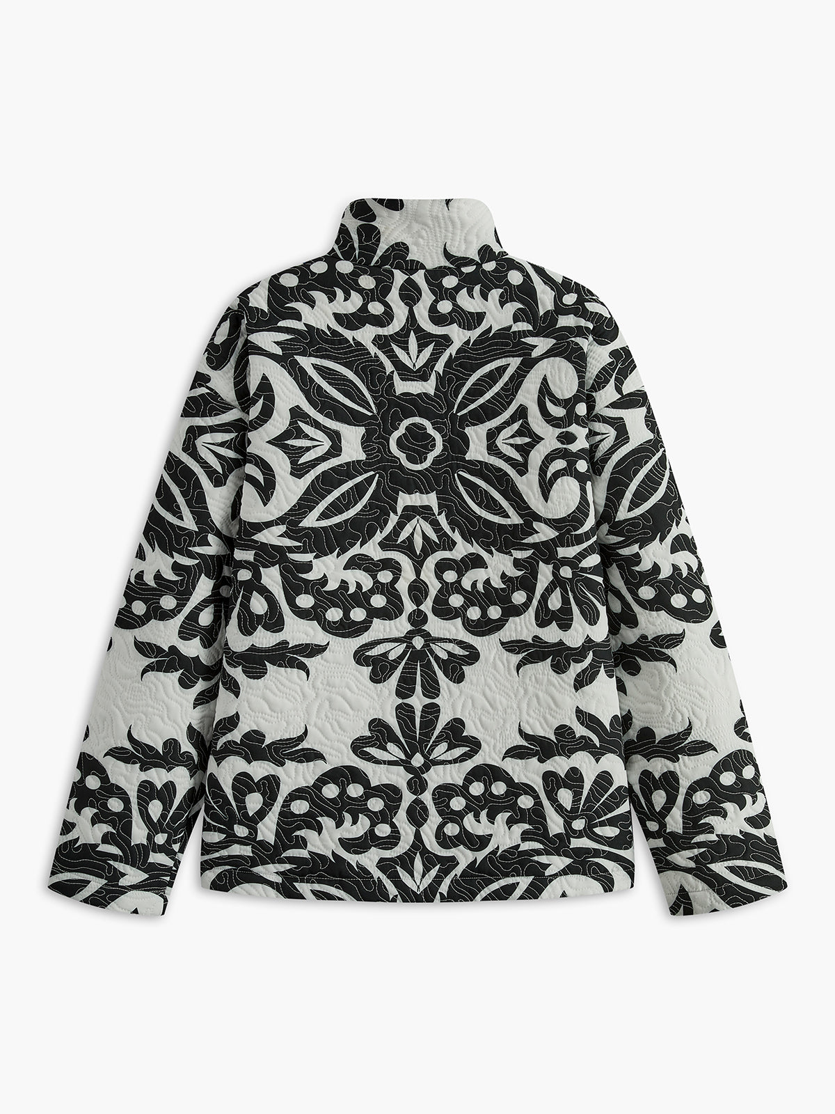 OPHELIA | BAROQUE QUILTED JACKET BLACK
