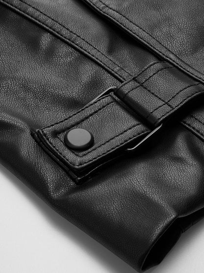 ZARETH | ASYMMETRICAL LEATHER JACKET