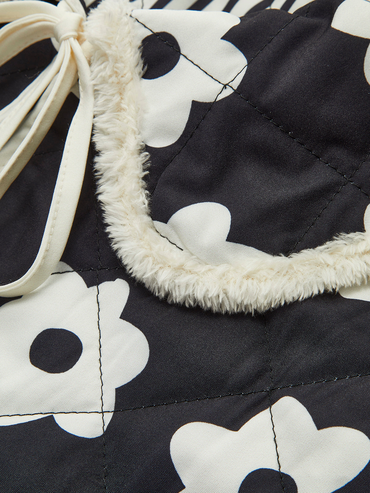 MAELLE | FLORAL QUILTED JACKET