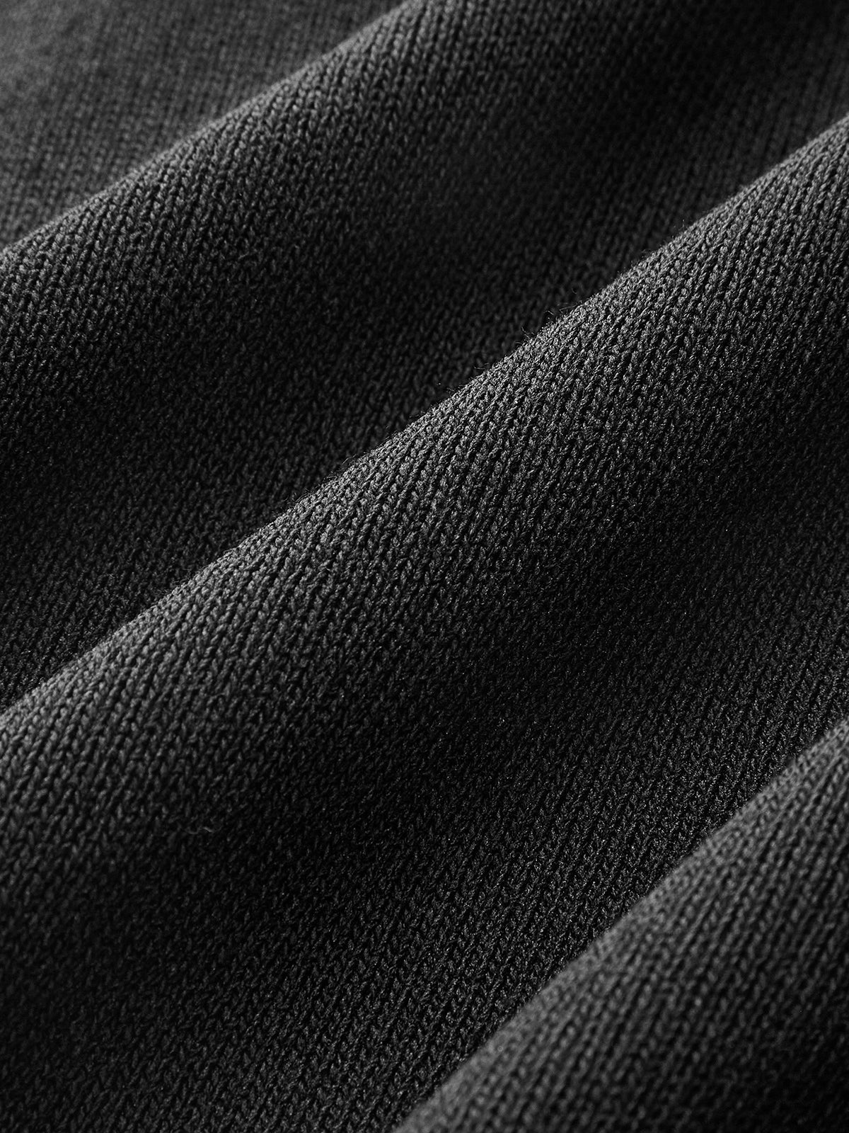 Denim Collar Ribbed Knit Top Blue