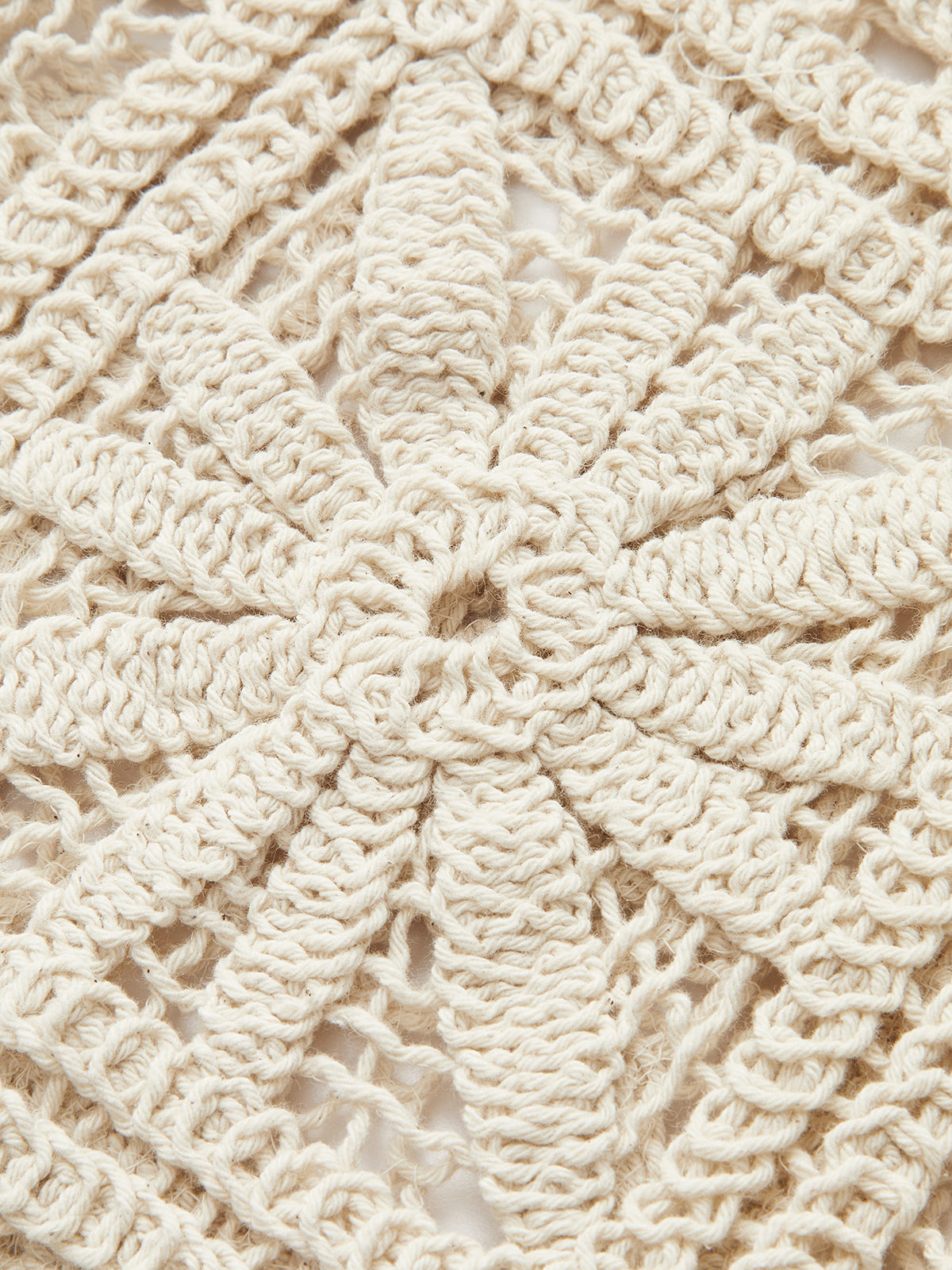 AMALFI | CROCHET WIDE LEG PANTS BEIGE