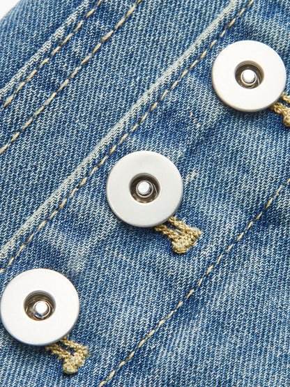 FIRENZE | BUTTON DOWN FLARE JEANS