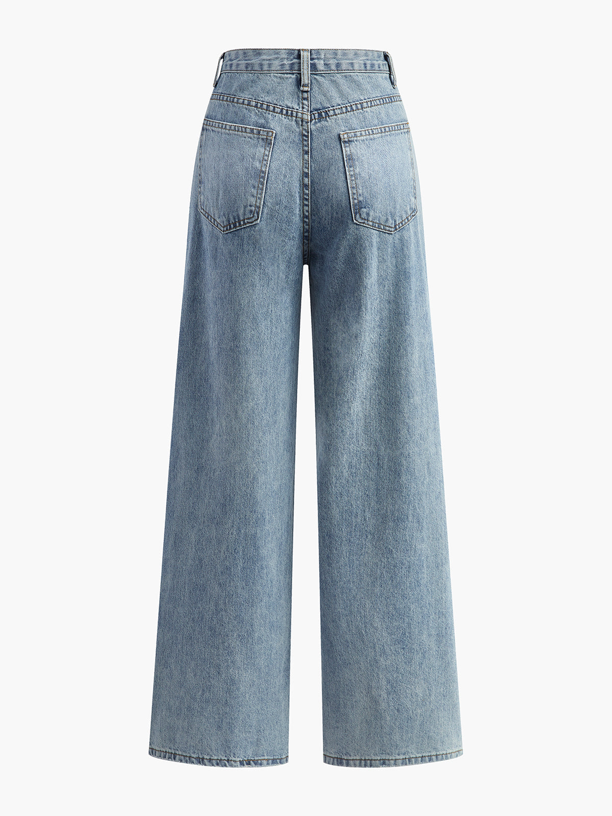 ROMA | ASYMMETRIC WAIST WIDE LEG JEANS