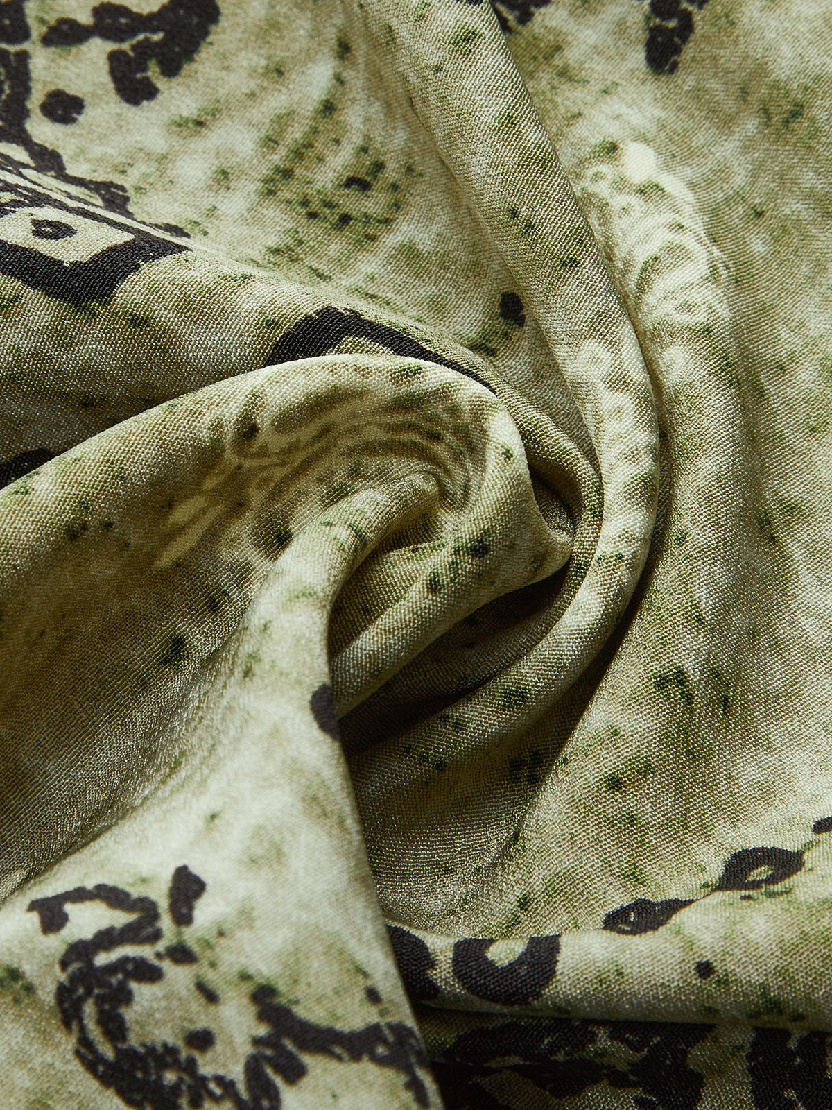 PALERMO | PAISLEY DRAWSTRING PANTS GREEN