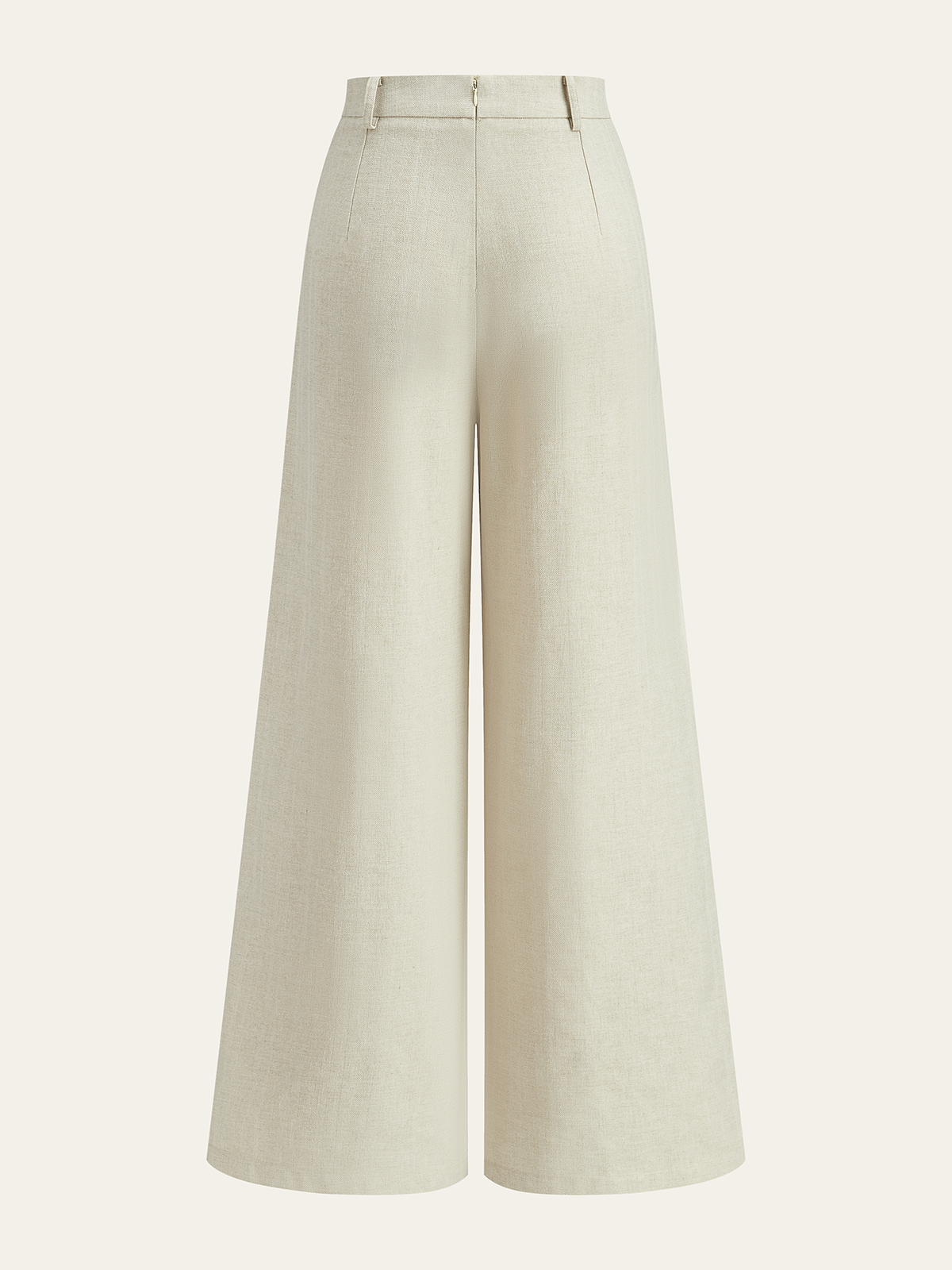 FIRENZE | PLEATED WIDE LEG PANTS BEIGE