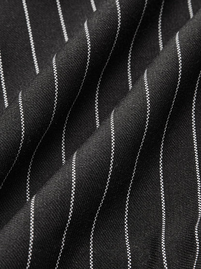 VIVIENNE | PINSTRIPE SHORTS BLACK