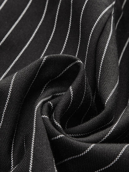 VIVIENNE | PINSTRIPE SHORTS BLACK