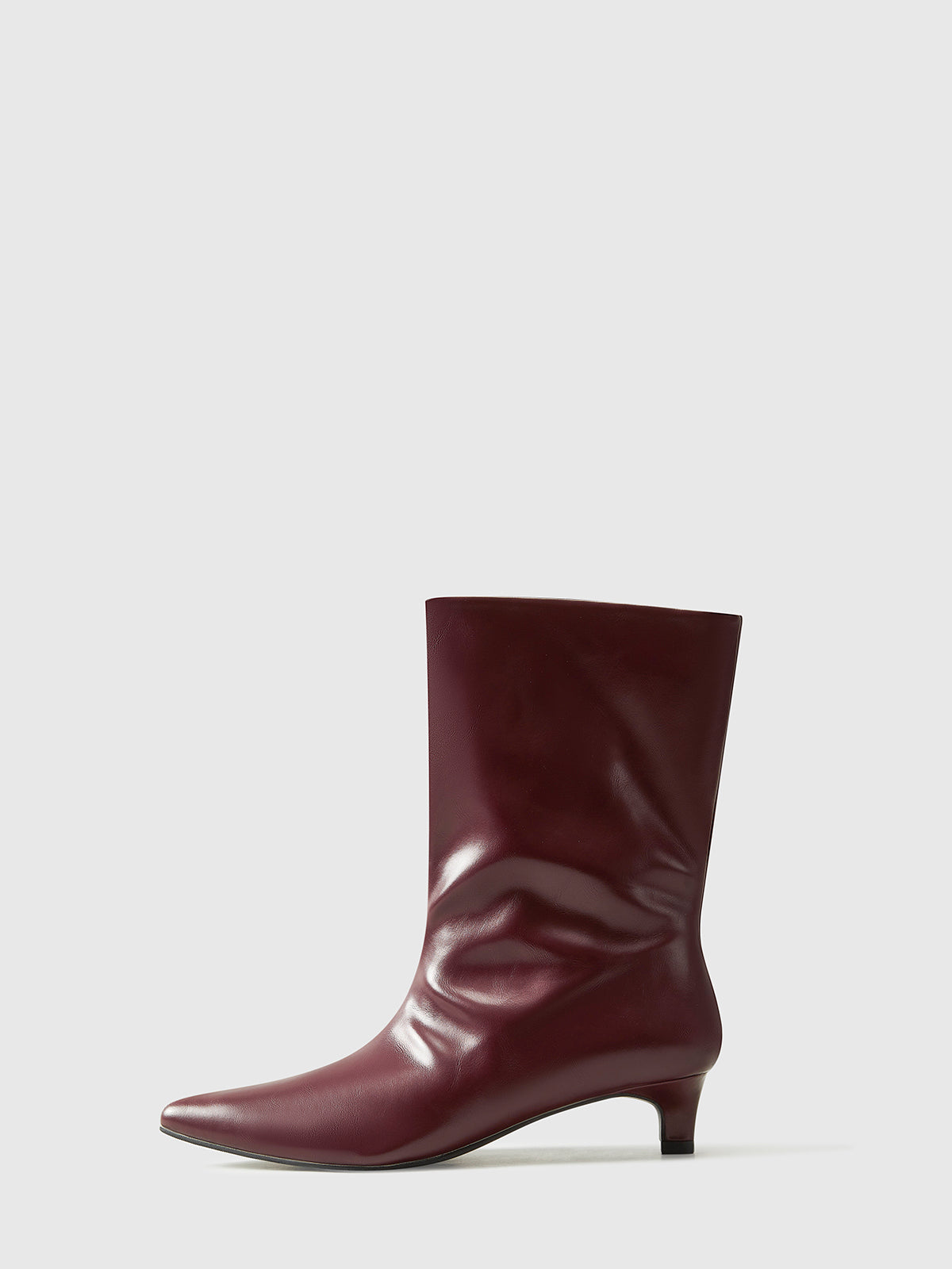 BORDEAUX LUSTRE MID BOOTS BURGUNDY