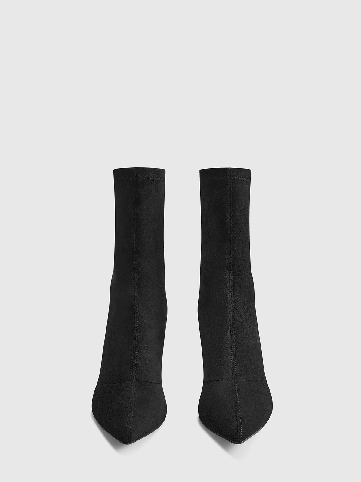 VESPERA SUEDE SOCK BOOTS BLACK