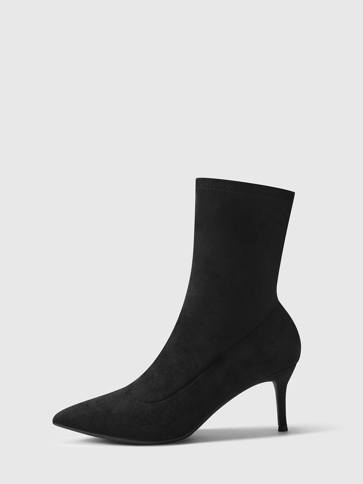 VESPERA SUEDE SOCK BOOTS BLACK