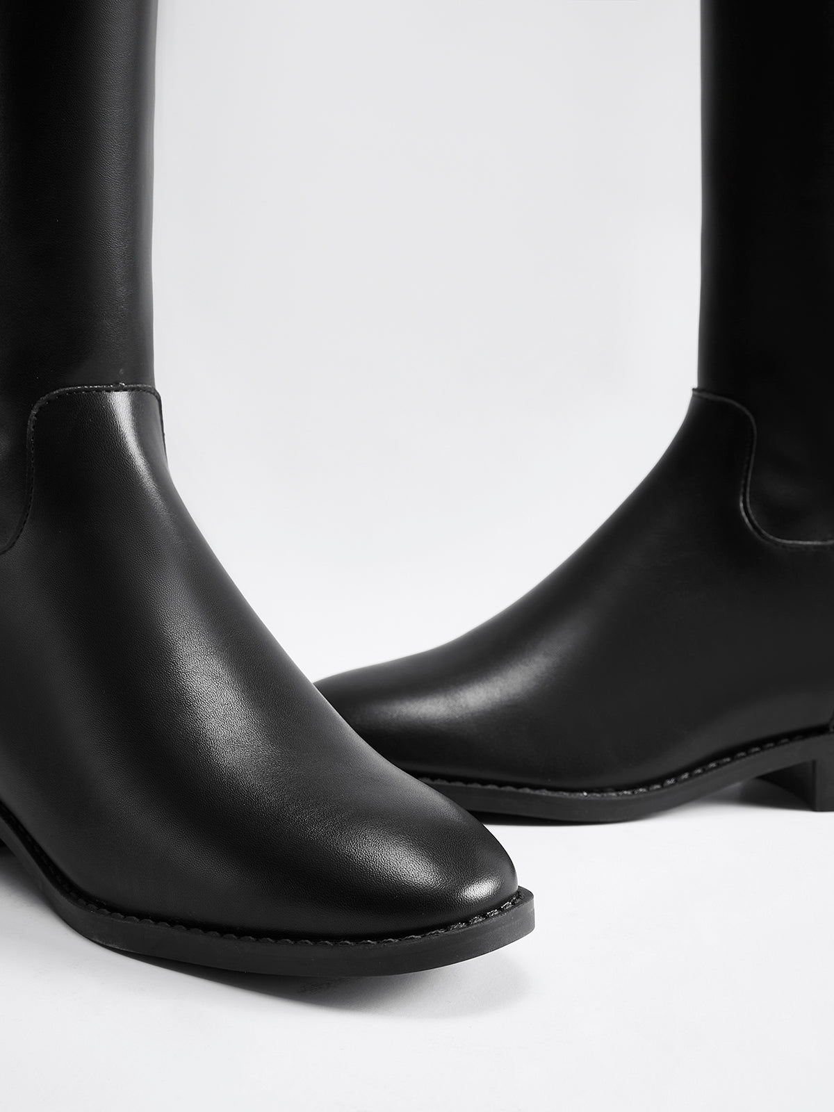 AURELIA | PADLOCK RIDING BOOTS BLACK