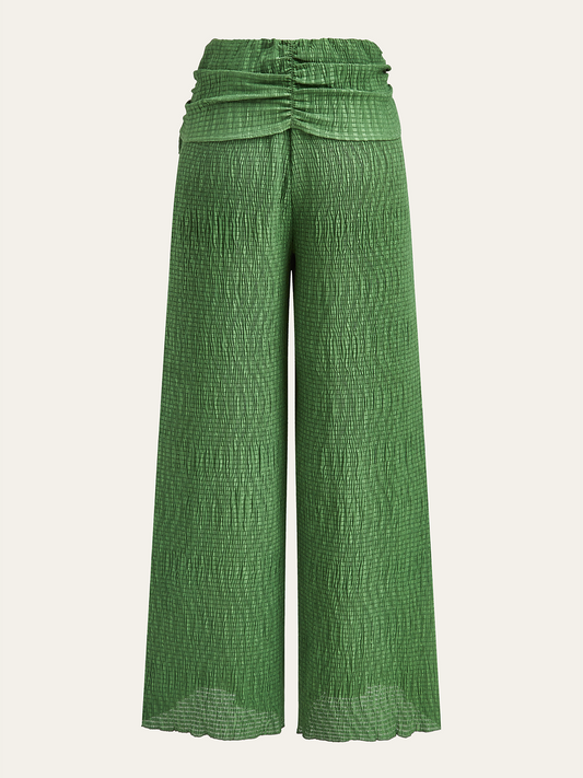 ISCHIA | DRAPED SASH PANTS Green