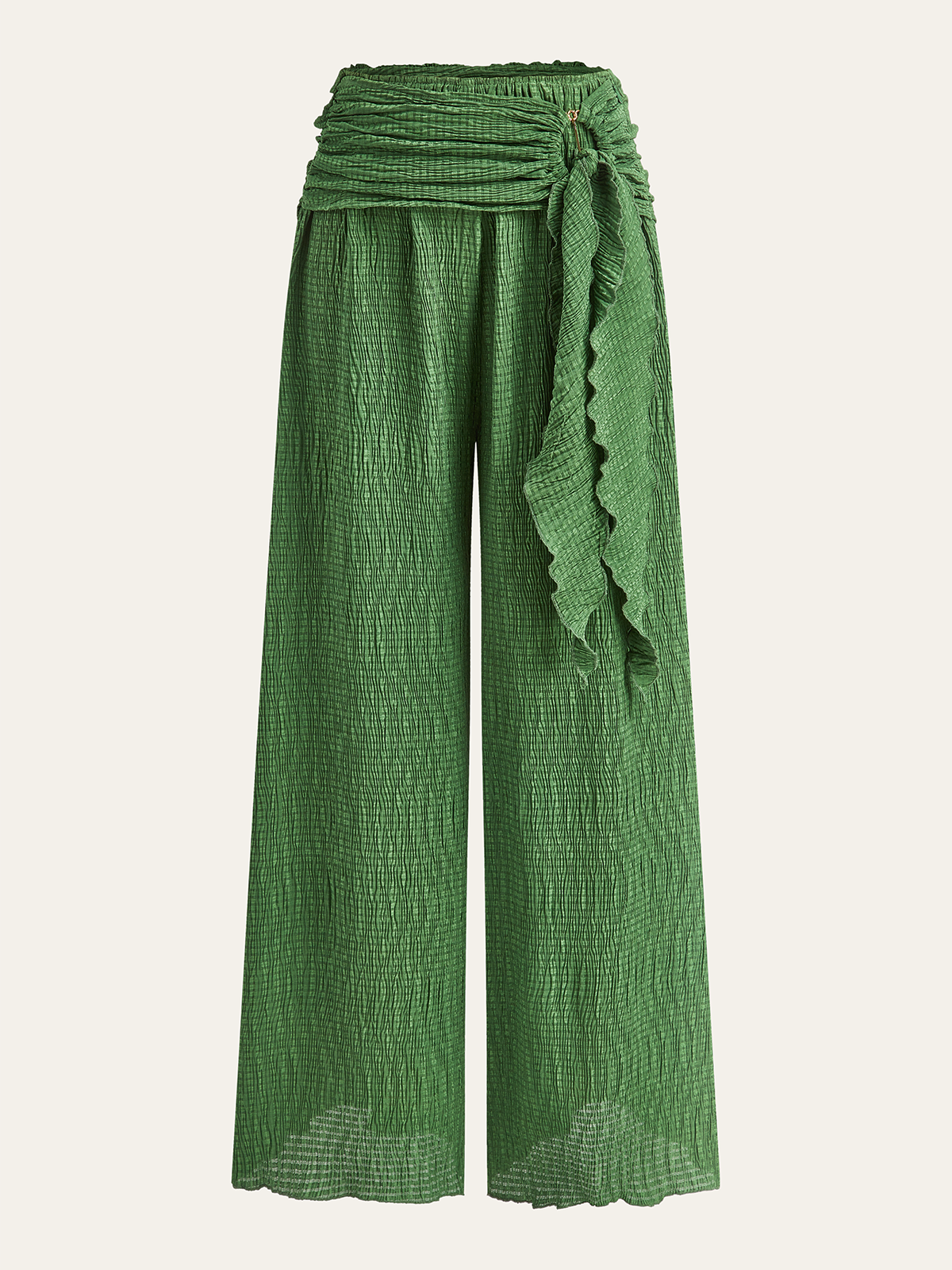 ISCHIA | DRAPED SASH PANTS Green