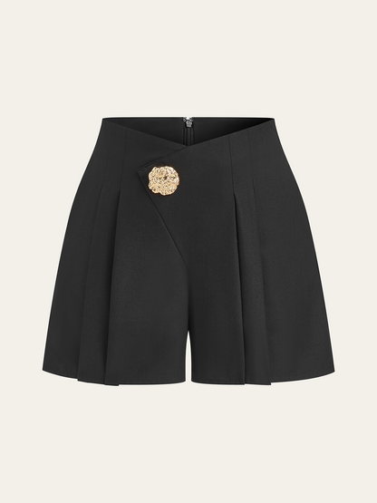 LYRA | EMBELLISHED TAILORED SHORTS BLACK